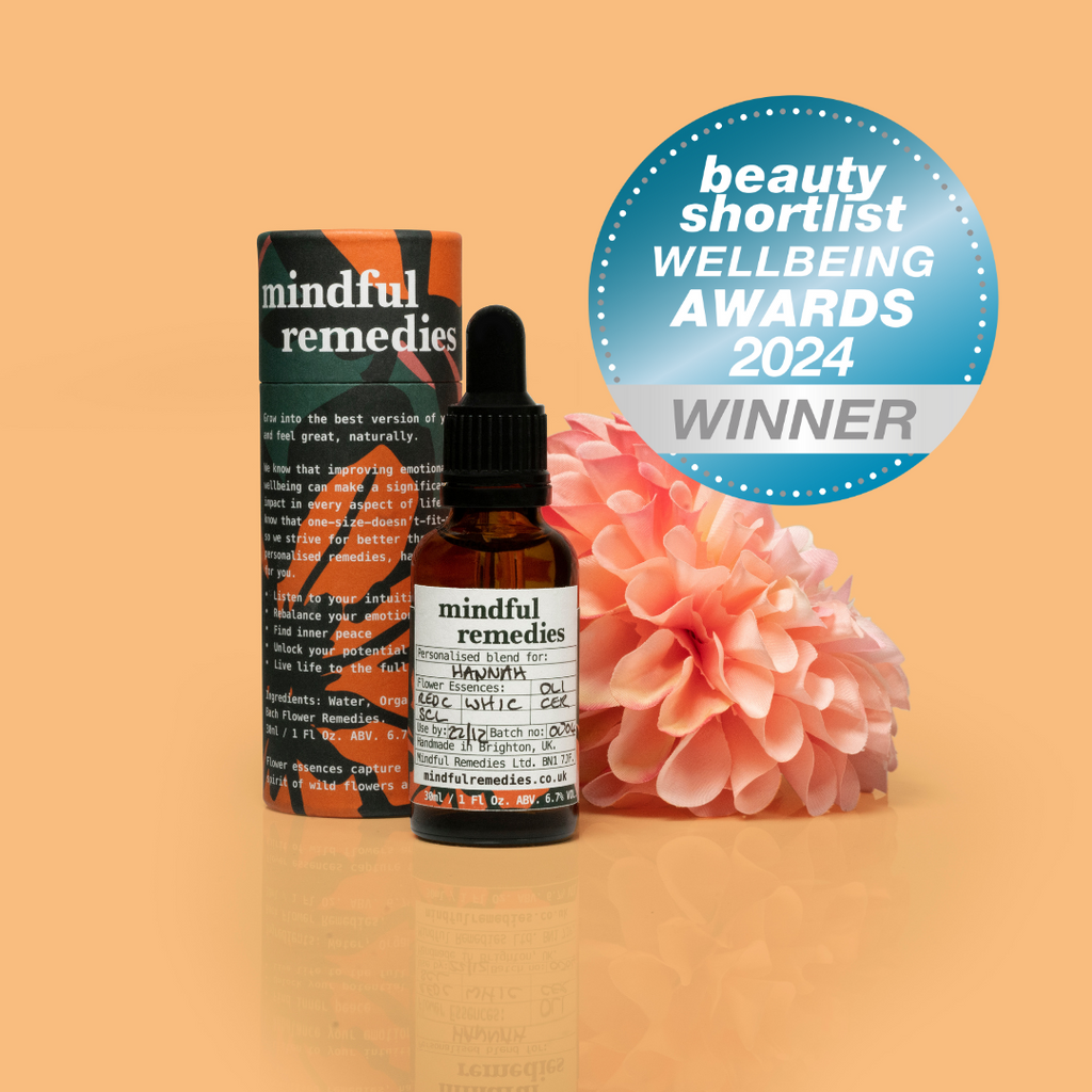 Mindful Remedies Wins Best Flower Essence Blend at Beauty Shortlist Wellbeing Awards 2024!